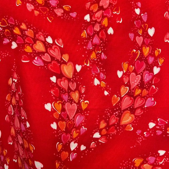 Heart-patterned Cotton Apron with pocket - Picture 2 of 6